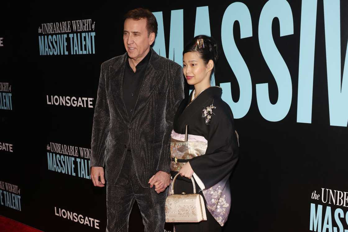 Nicolas Cage and Riko Shibata at Regal Essex Crossing Nicolas Cage and Riko Shibata at Regal Essex Crossing