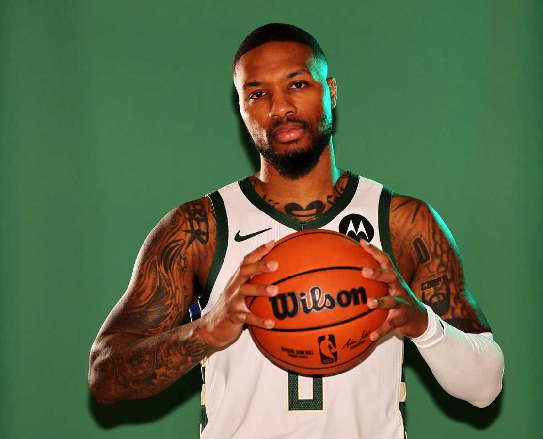 Damian Lillard in Milwaukee, Wisconsin. Damian Lillard in Milwaukee, Wisconsin.