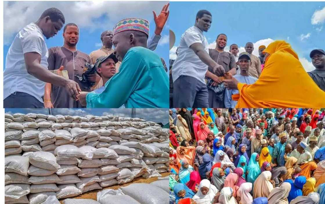 Rarara ya raba buhunan masara 1,040 a Kahutu Rarara ya raba buhunan masara 1,040 a Kahutu