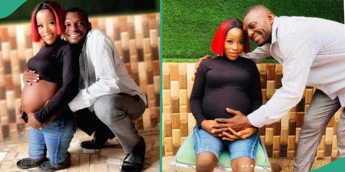 Lady becomes pregnant, celebrates.