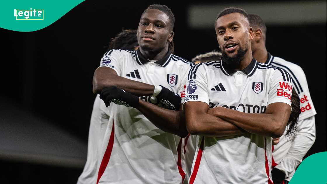 Alex Iwobi and Calvin Bassey against Brighton & Hove Albion FC at Craven Cottage. Photo by Sebastian Frej Alex Iwobi and Calvin Bassey against Brighton & Hove Albion FC at Craven Cottage. Photo by Sebastian Frej