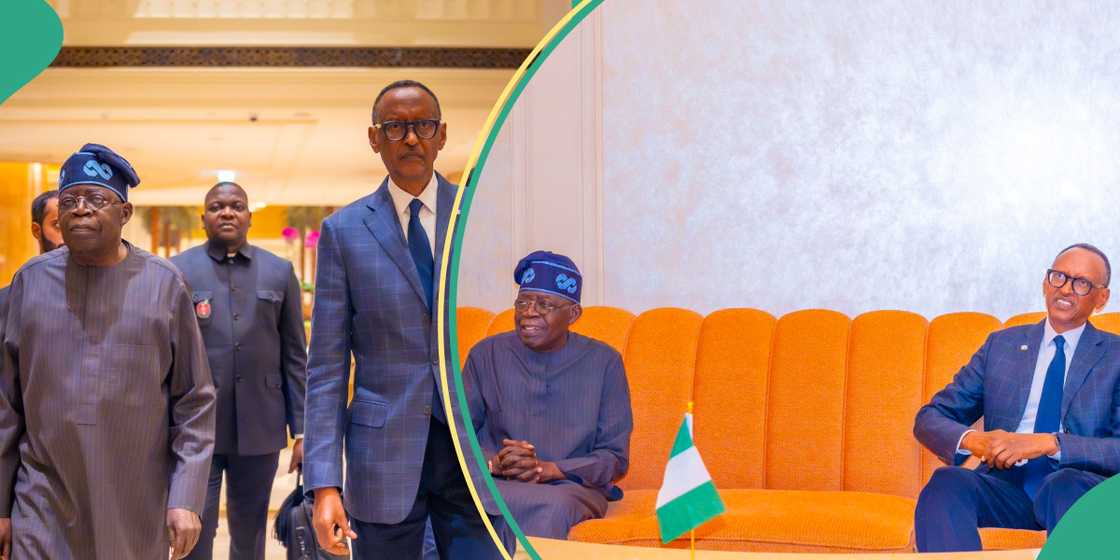 President Tinubu meets Rwandan President in UAE