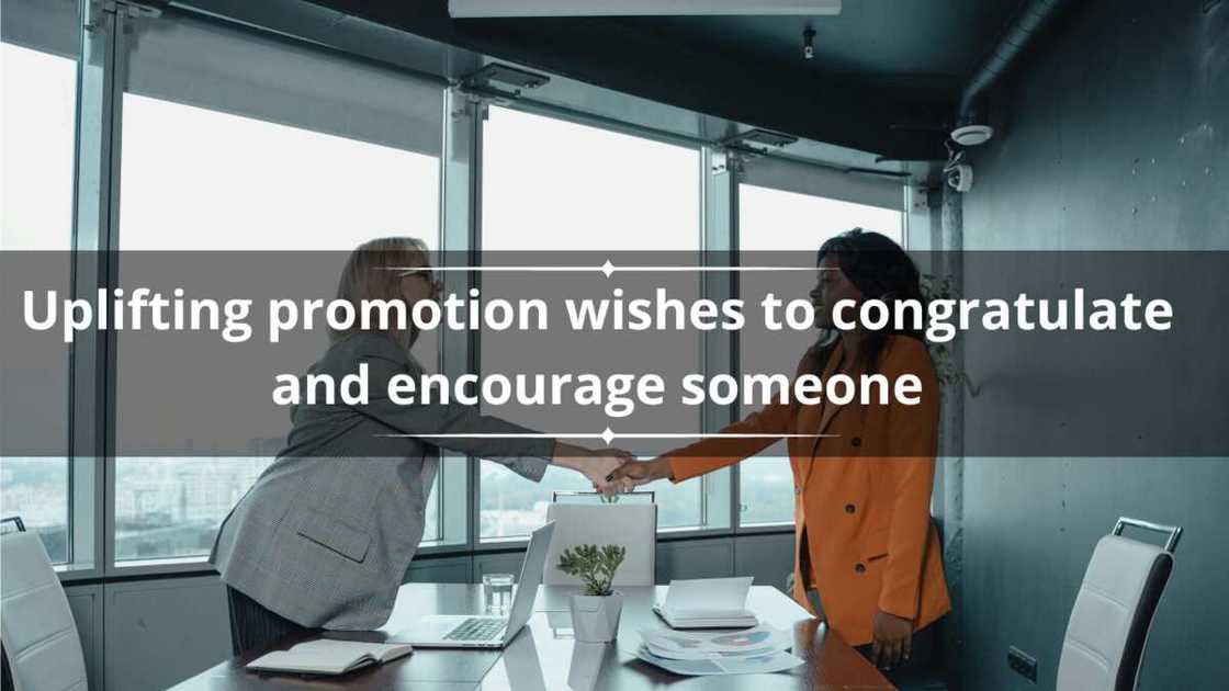 Uplifting promotion wishes