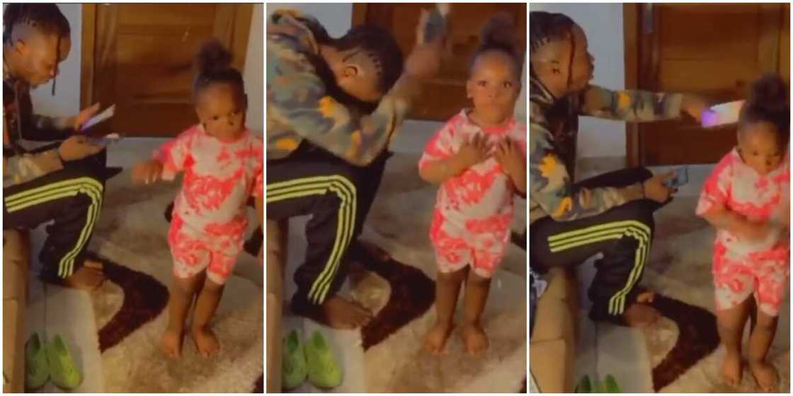 Sweet reactions as Naira Marley finally meets 4-year-old girl in viral video dancing to his song Sweet reactions as Naira Marley finally meets 4-year-old girl in viral video dancing to his song