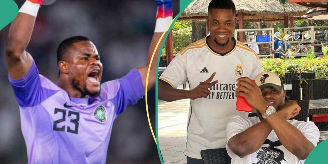 Stanley Nwabali react to his viral X sign picture Stanley Nwabali react to his viral X sign picture