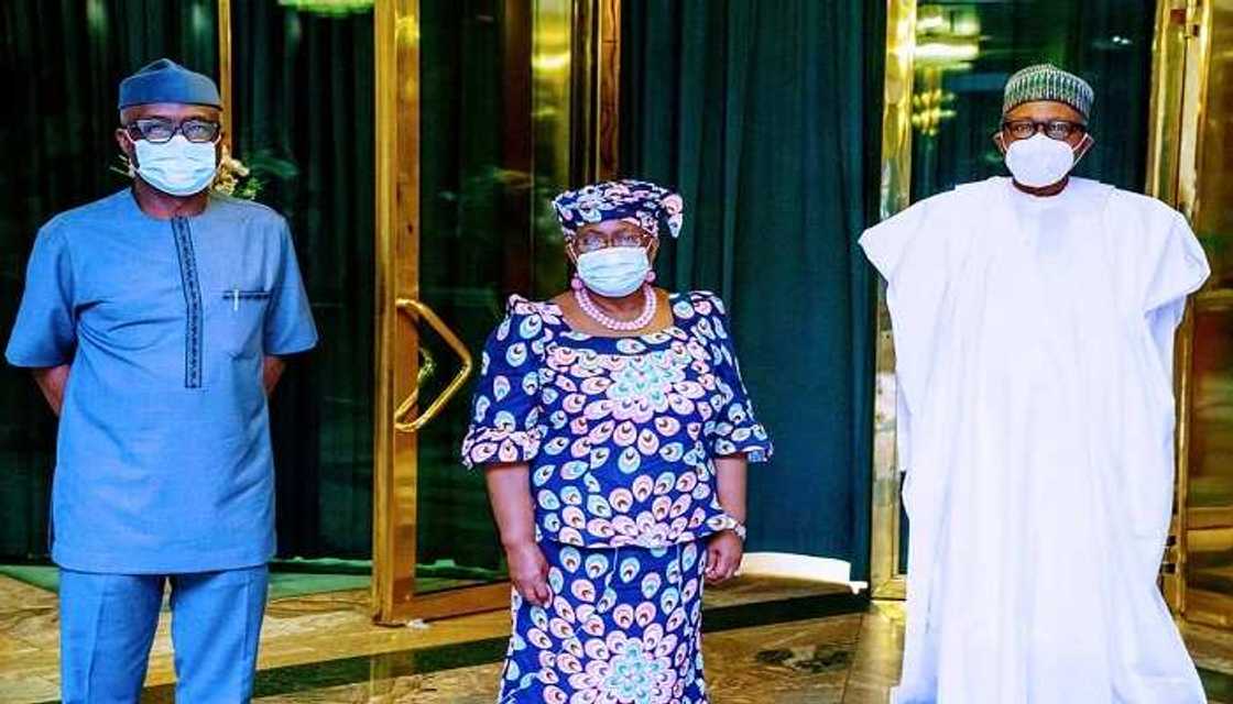Okonjo-Iweala a Aso Villa Okonjo-Iweala a Aso Villa