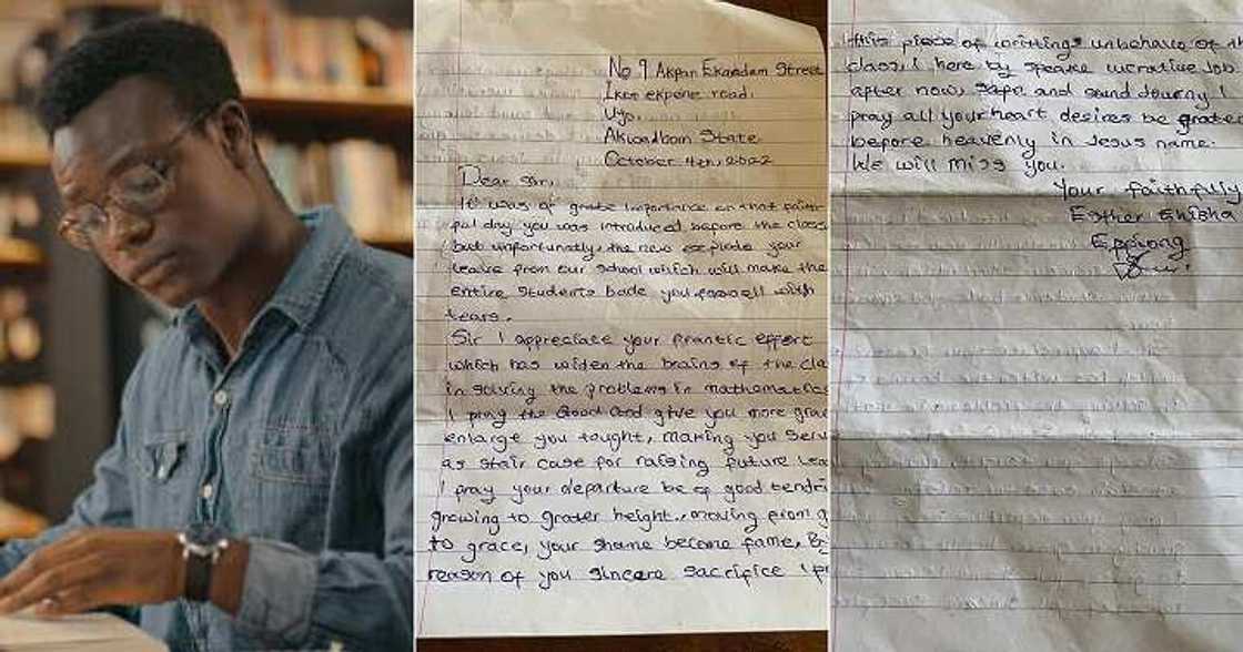 Teacher exposes letter he received from student