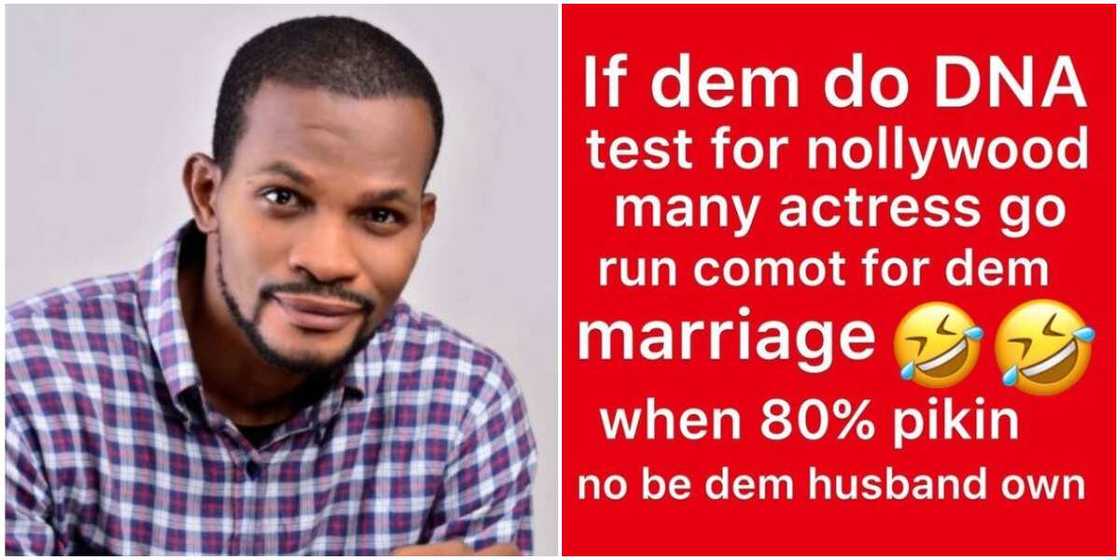 Actor Uche Maduagwu Claims 80% of Nigerian Actresses Have Illegitimate Children for Their Husbands Actor Uche Maduagwu Claims 80% of Nigerian Actresses Have Illegitimate Children for Their Husbands