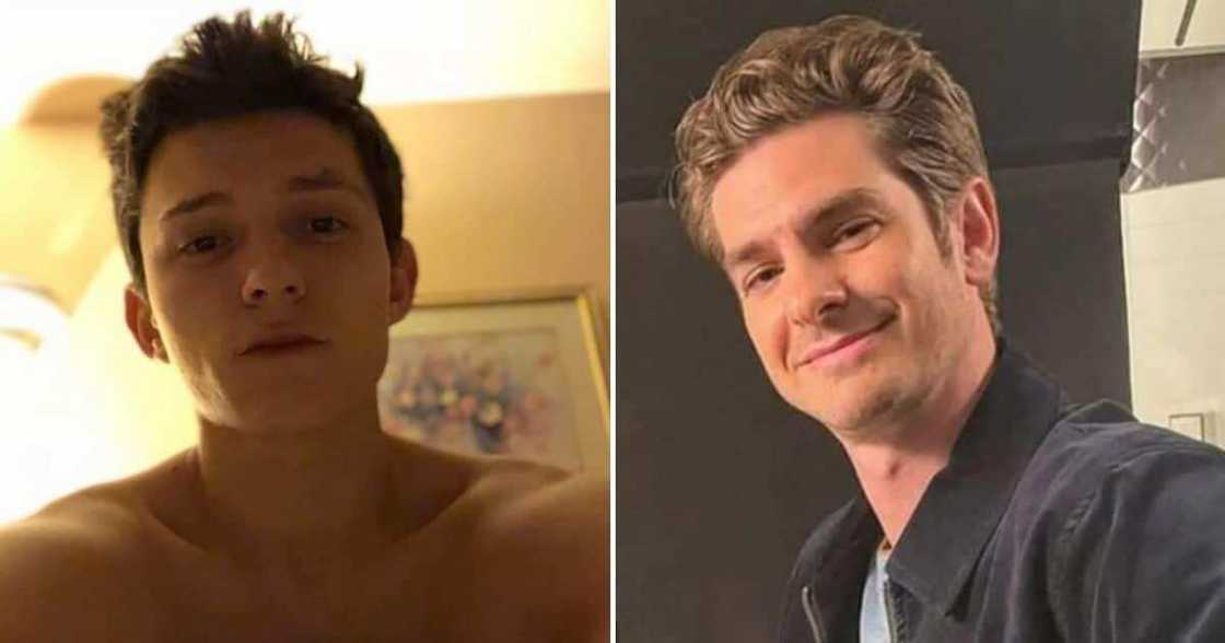 Tom Holland, Andrew Garfield, Tobey Maguire, recreate Spiderman, meme Tom Holland, Andrew Garfield, Tobey Maguire, recreate Spiderman, meme