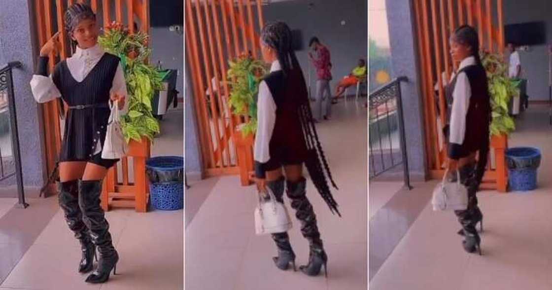 Nigerian lady imitates Wednesday Addams