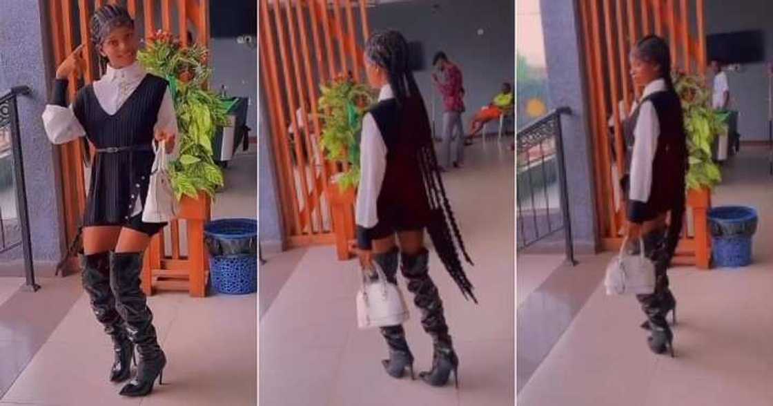 Nigerian lady imitates Wednesday Addams Nigerian lady imitates Wednesday Addams