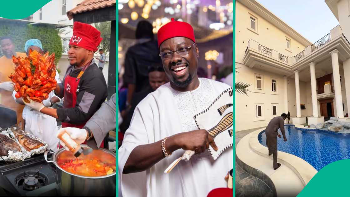 Video as Obi Cubana throws lavish house party, with guests winning gifts