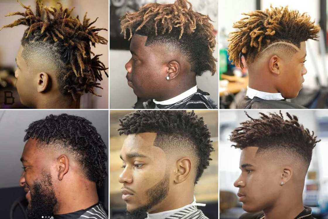 short dreads with taper short dreads with taper