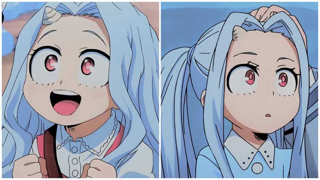 Anime characters with white hair