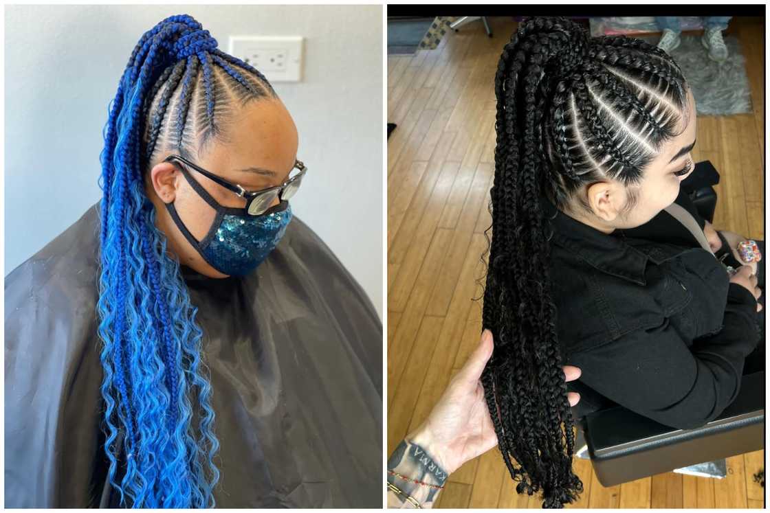 Boho French braid ponytail Boho French braid ponytail