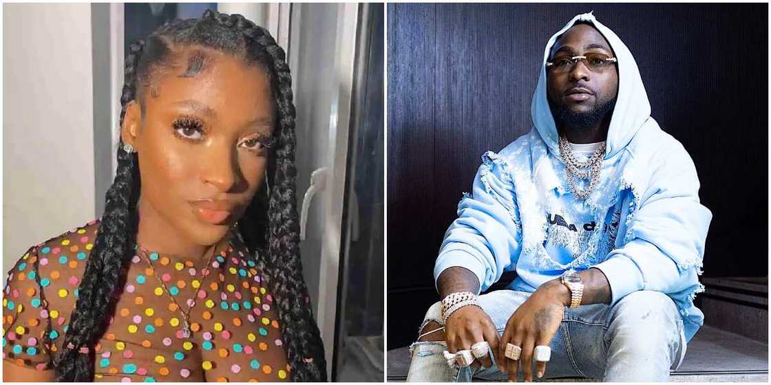 Davido's fourth baby mama, Larissa, Nigerian singer Davido