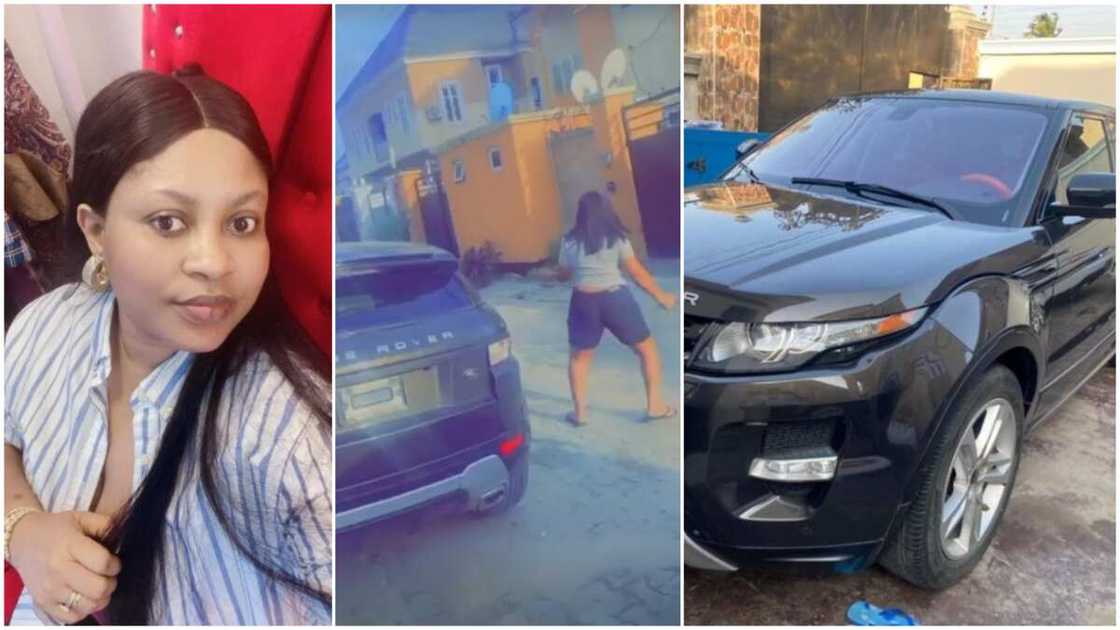 Nollywood actress twerks happily as she gets new Range Rover car, video goes viral