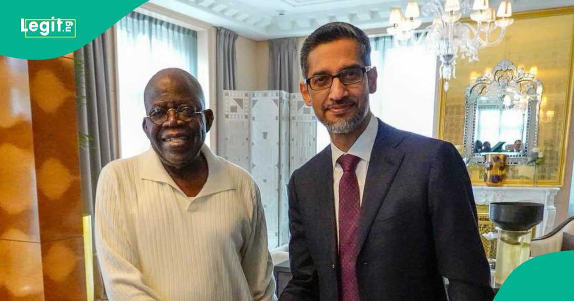 Google CEO Sundar Pichai and Bola Ahmed Tinubu discusses future of AI in Nigeria