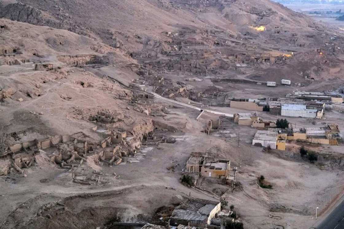 What remains of the mud-brick village of Qurna near Luxor where excavators and their families lived for centuries What remains of the mud-brick village of Qurna near Luxor where excavators and their families lived for centuries