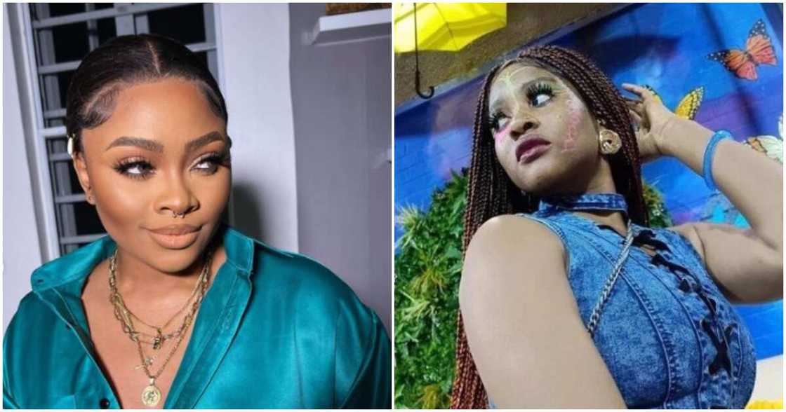 BBNaija star Tega says Phyna is loud. BBNaija star Tega says Phyna is loud.