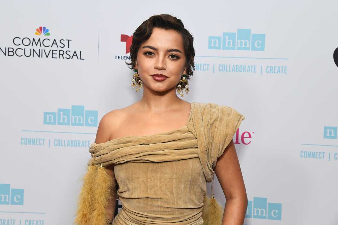 Isabela Merced at the National Hispanic Media Coalition's Impact Awards Gala. Isabela Merced at the National Hispanic Media Coalition's Impact Awards Gala.