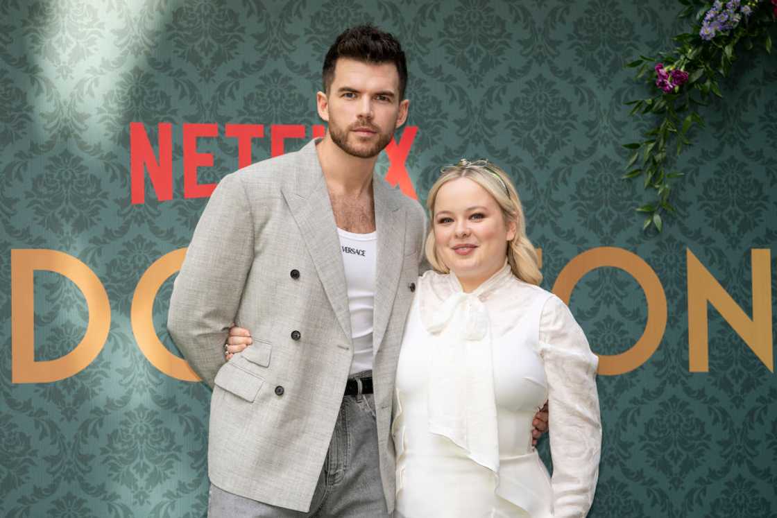 Luke Newton and Nicola Coughlan at a film event in Milan, Italy Luke Newton and Nicola Coughlan at a film event in Milan, Italy