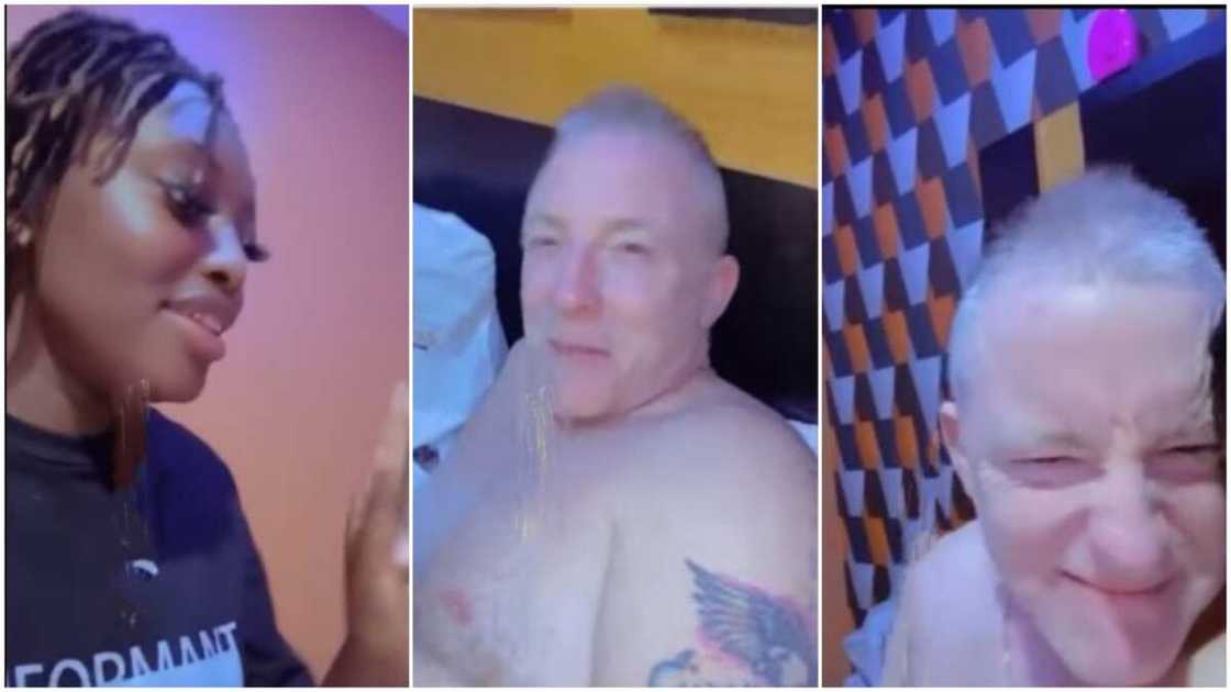 Many people found the man's accent funny. Many people found the man's accent funny.