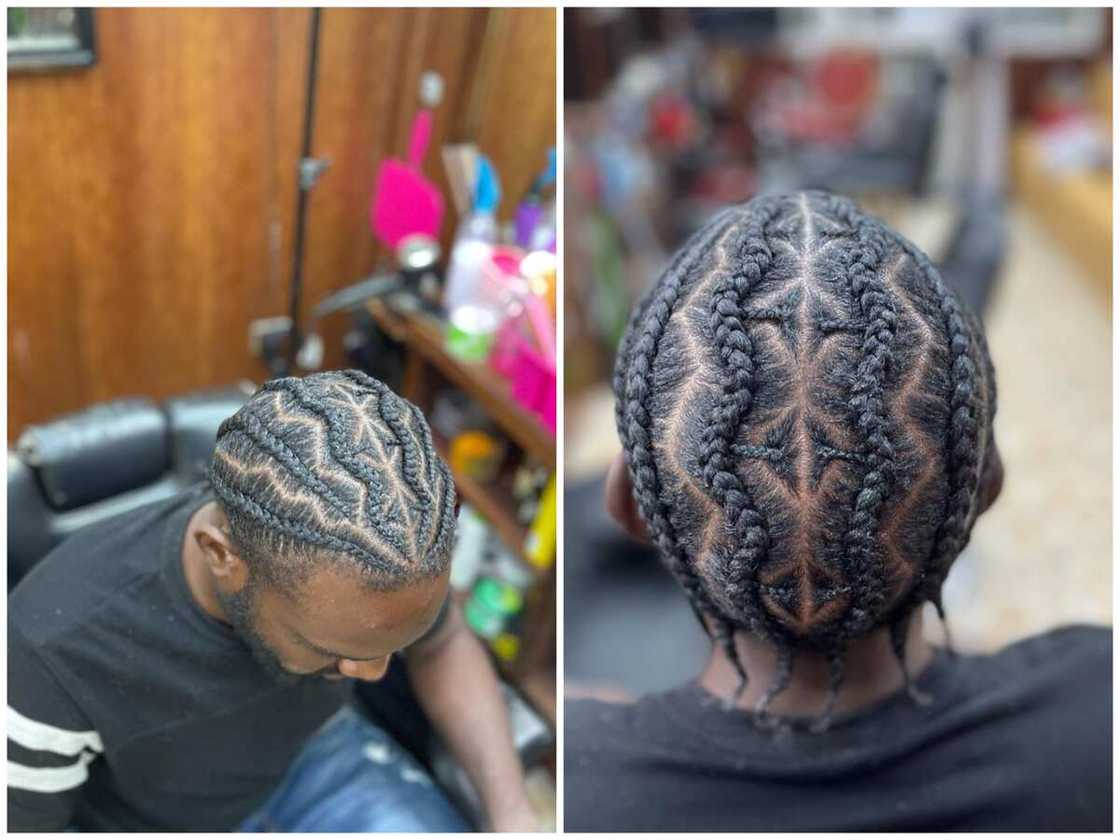 Cornrow braids for men with long hair Cornrow braids for men with long hair