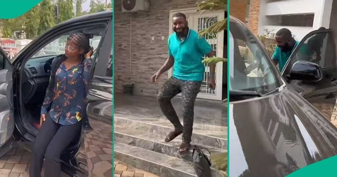 Nnewi boss catches female employee posing in his car, sends her out Nnewi boss catches female employee posing in his car, sends her out
