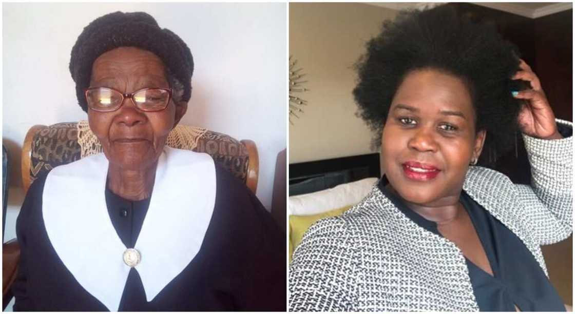 99-year-old grandmother marks birthday. 99-year-old grandmother marks birthday.
