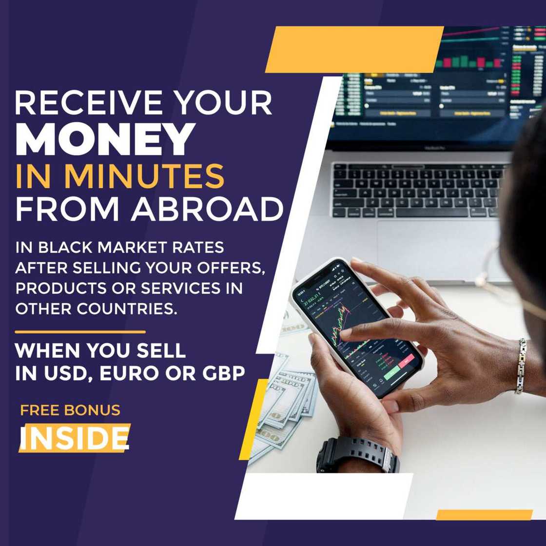 Digital Marketing: Receive Money in Minutes from Abroad Digital Marketing: Receive Money in Minutes from Abroad