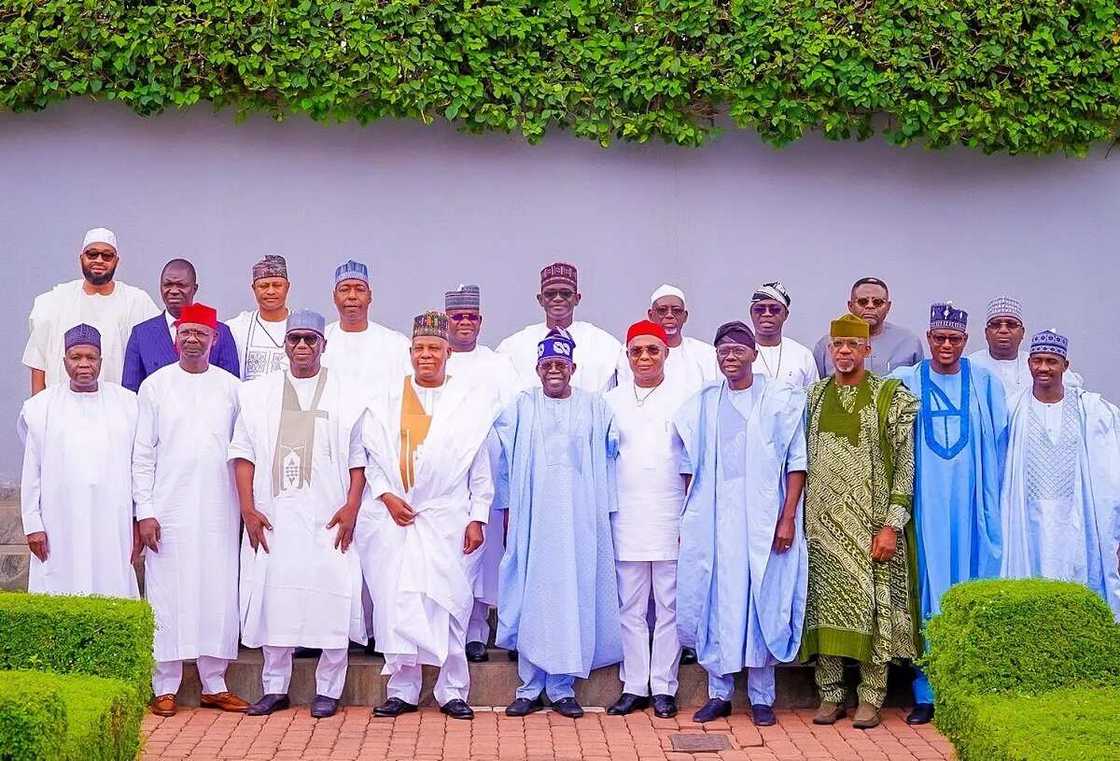 Gwamnonin Najeriya sun kai wa Shugaba Tinubu Ziyara Gwamnonin Najeriya sun kai wa Shugaba Tinubu Ziyara