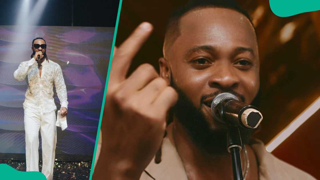 Flavour on stage performing Flavour on stage performing