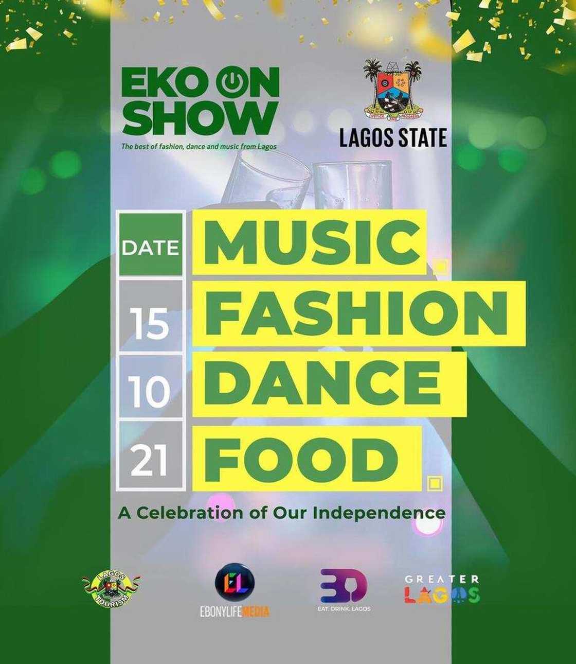 Lagos State to Celebrate Nigerian Independence with Star-Studded ‘Eko on Show’ Variety Performance