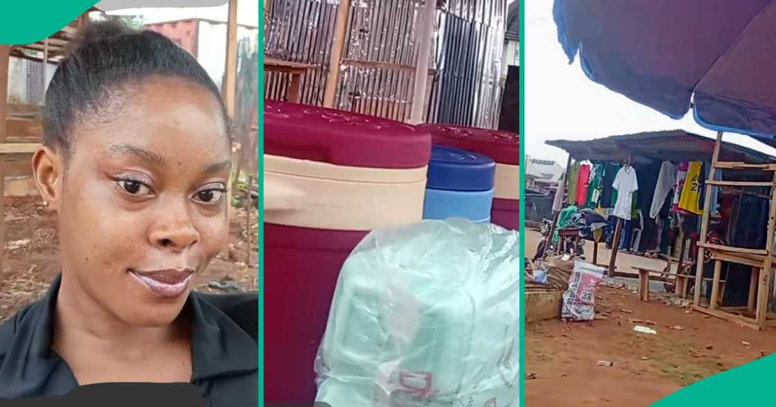 Nigerian daughter stays with shy mother as she starts selling food. Nigerian daughter stays with shy mother as she starts selling food.
