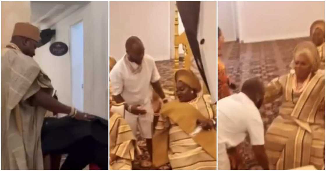 Davido meets Oba Elegushi Davido meets Oba Elegushi