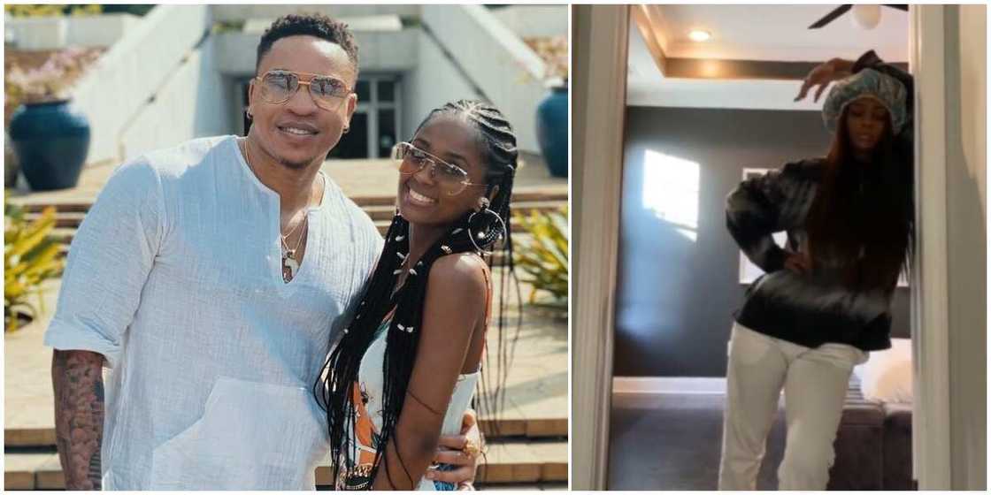 Silhouette challenge: Nigerian-American actor Rotimi, fiancee Vanessa Mdee drop entry