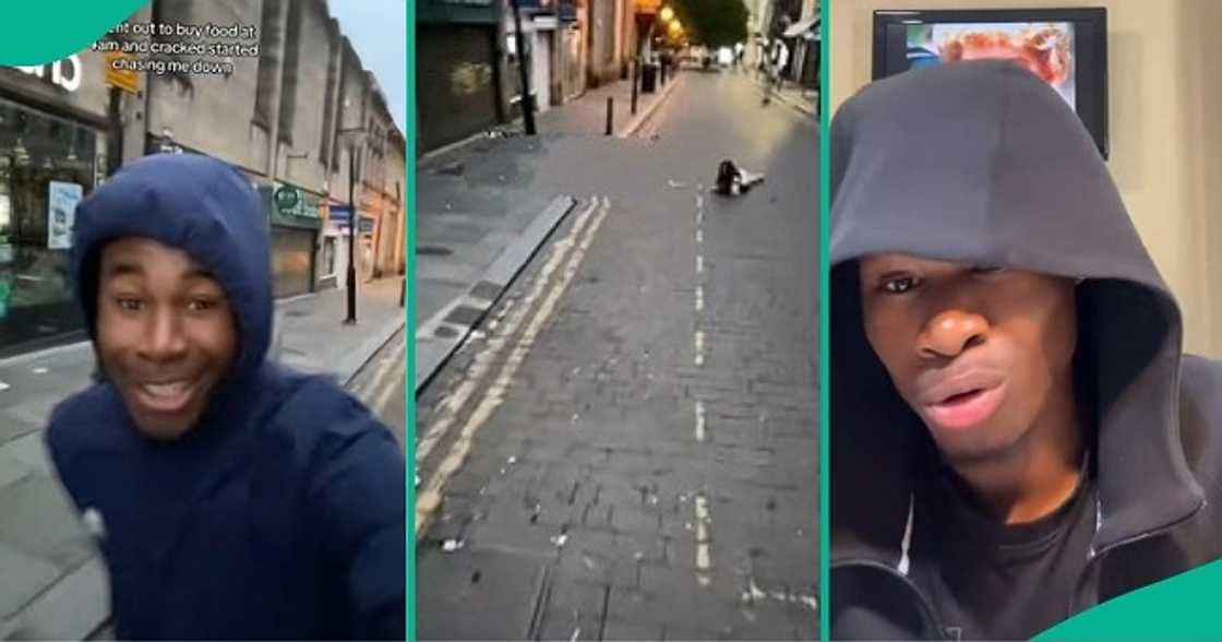 Man who stepped out at 4am overseas runs for his life. Man who stepped out at 4am overseas runs for his life.