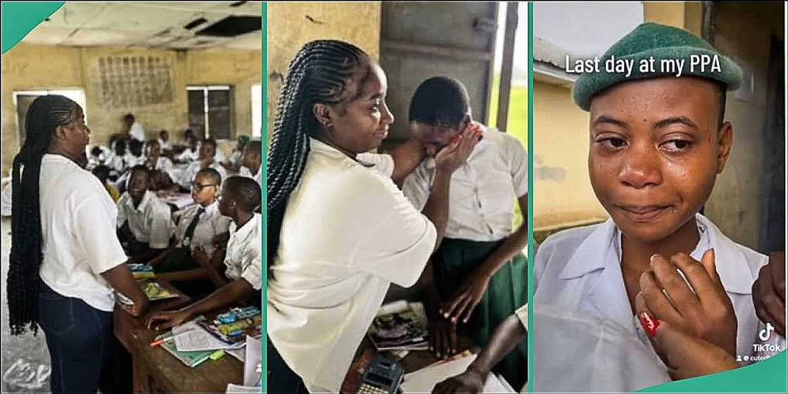Students cry over corps member's final day at PPA Students cry over corps member's final day at PPA