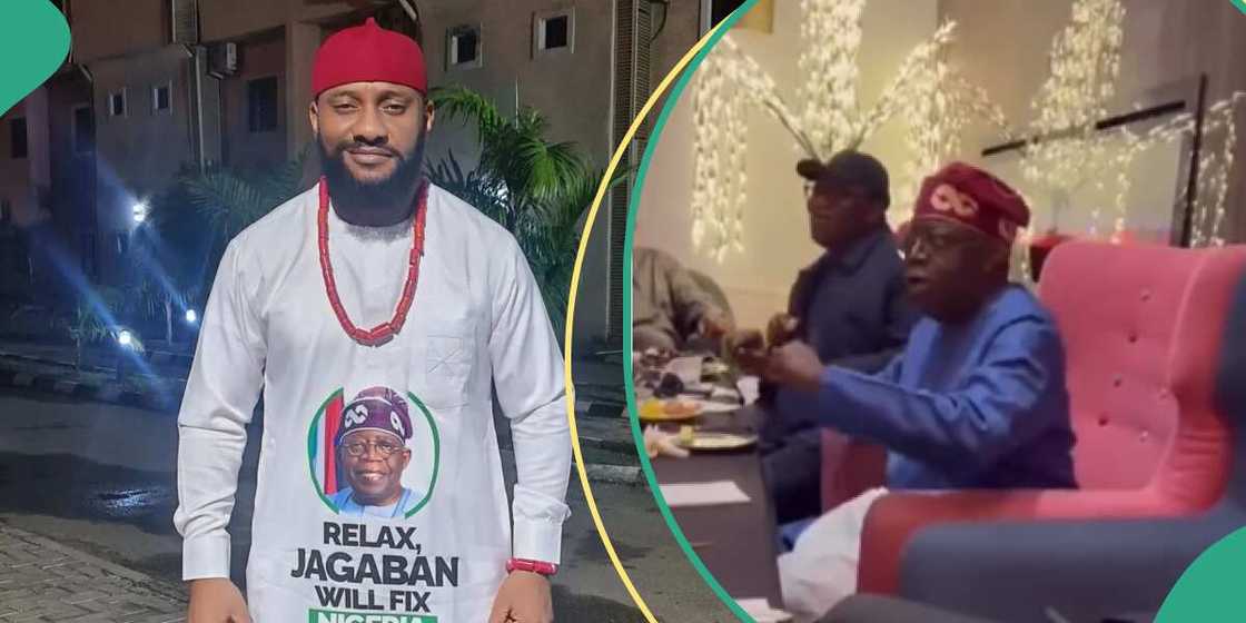 Yul Edochie shares video of Tinubu dancing.