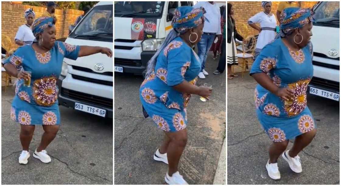 Photos of a woman dancing in the middle of the road. Photos of a woman dancing in the middle of the road.