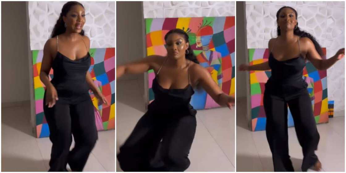 Osas Ighodaro dancing