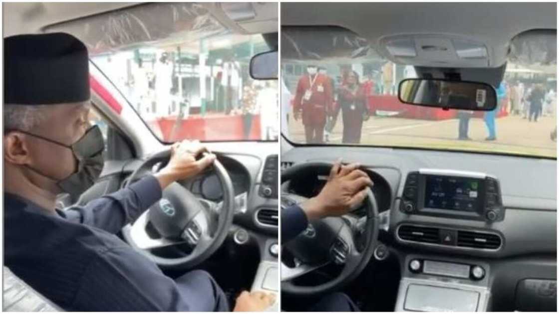 Video: Vice President Yemi Osinbajo Drives Electric Car, Nigerians React