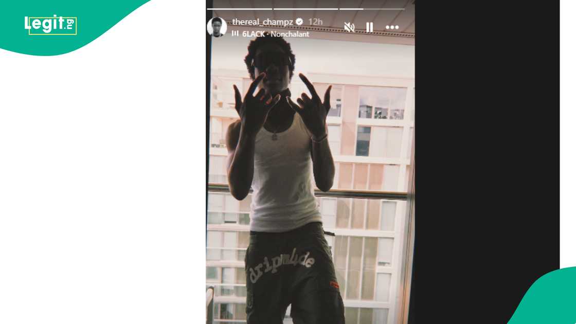 Rapper Champz drops cryptic lyrics following billionaire Ochacho's son's Iceking's viral remark.