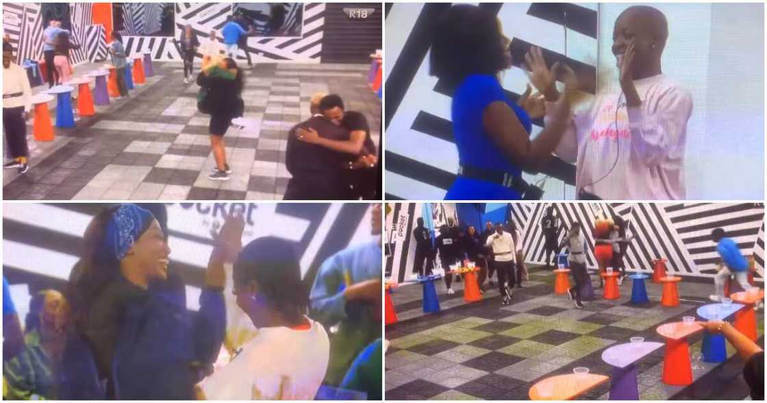 BBNaija Island and Mainland housemates finally meet. BBNaija Island and Mainland housemates finally meet.