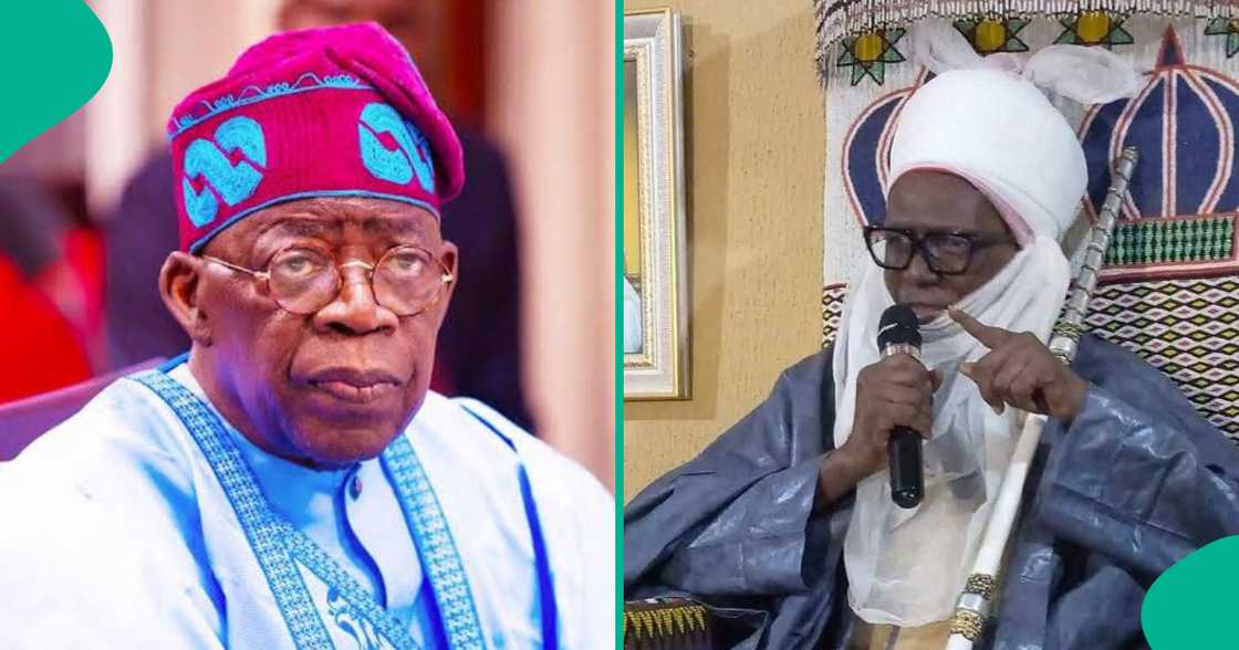 Bola Tinubu da marigayi sarkin Sasa. Bola Tinubu da marigayi sarkin Sasa.