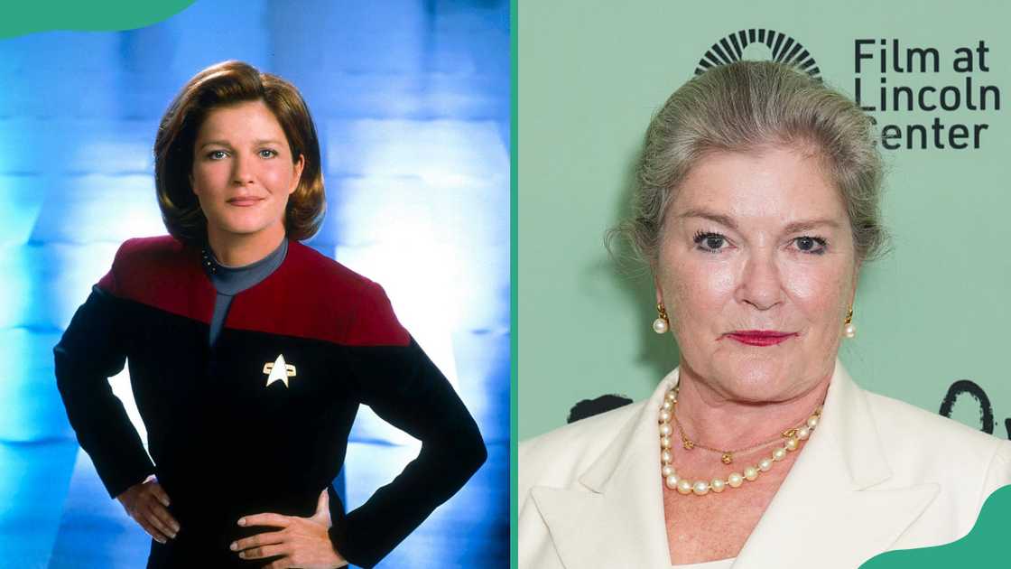 Kate Mulgrew then and now