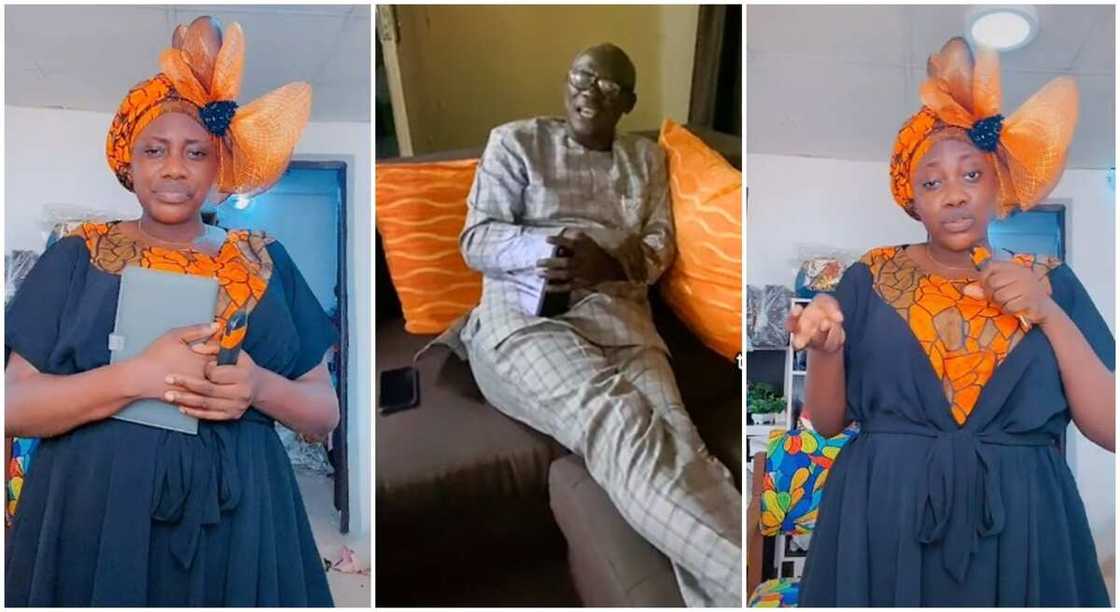 Young Nigerian lady 'bares' dad from watching CNN. Young Nigerian lady 'bares' dad from watching CNN.