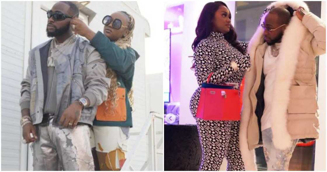 Singer Davido and his wife Chioma Singer Davido and his wife Chioma