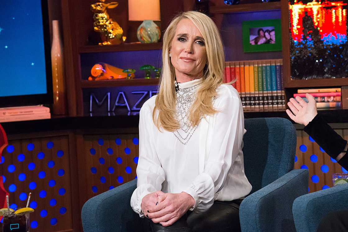 Kim Richards on Watch What Happens Live with Andy Cohen. Kim Richards on Watch What Happens Live with Andy Cohen.